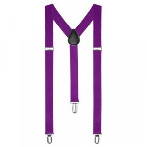 Подтяжки , текстиль, металл, для мужчин, длина 100 см., фиолетовый 2beMan. Цвет: фиолетовый/пурпурный
