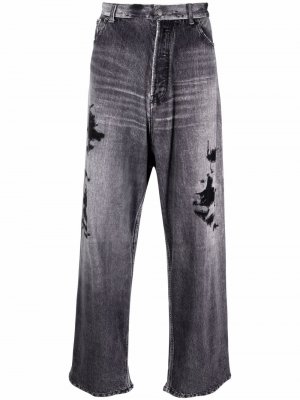 Широкие джинсы Baggy Balenciaga. Цвет: серый