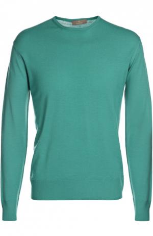 Вязаный пуловер Cruciani. Цвет: зеленый