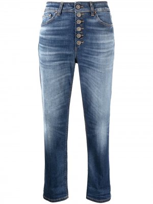 Укороченные джинсы Koons свободного кроя DONDUP. Цвет: синий
