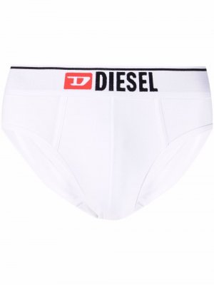 Трусы-брифы с логотипом Diesel. Цвет: белый