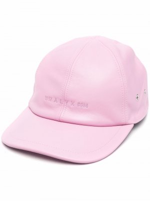 Embroidered-logo leather cap 1017 ALYX 9SM. Цвет: розовый