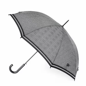 Зонт-трость женский L065 серый Fulton