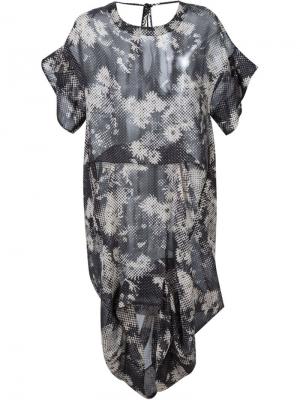 Перфорированое пляжное платье Malia Mills. Цвет: чёрный