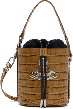 Светло-коричневая сумка на шнурке Daisy Vivienne Westwood