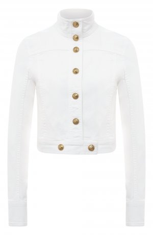 Джинсовая куртка Versace Jeans Couture. Цвет: белый