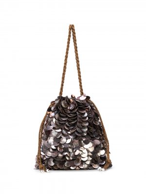 Декорированная сумка-тоут Lizzie Fortunato Jewels. Цвет: серый