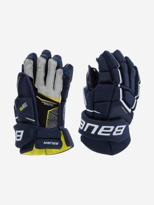 Перчатки хоккейные SUPREME 3S, Синий, размер 15 Bauer. Цвет: синий