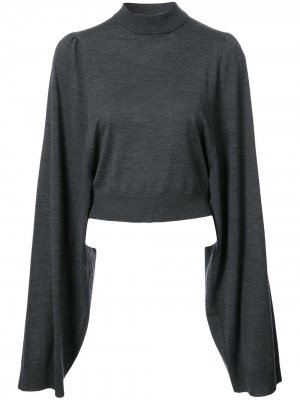 Классический свитер с длинными рукавами Vera Wang. Цвет: черный