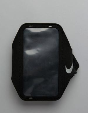 Черный чехол для телефона на руку N.RN.65.082.OS Nike Running. Цвет: черный