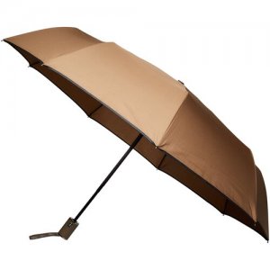 Зонт автомат женский мужской антиветер унисекс складной в сумку рюкзак повседневный классический зонтик Titan Key. Цвет: коричневый