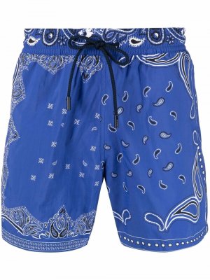 Paisley-print drawstring swim shorts ETRO. Цвет: синий