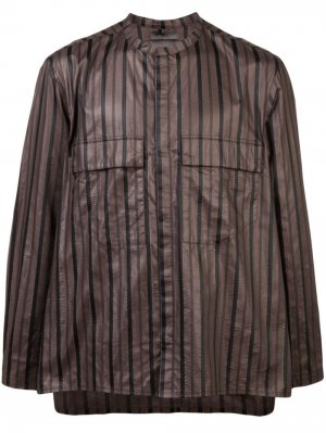 Блузка в полоску SIKI IM. Цвет: коричневый