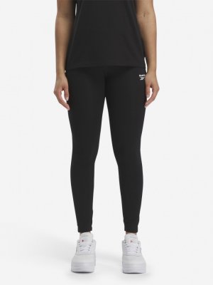Легинсы женские , Черный Reebok. Цвет: черный