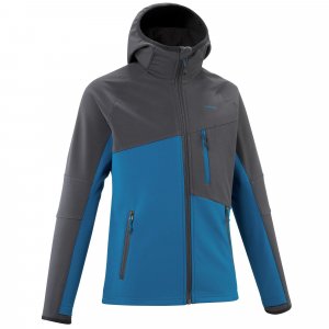 Детская походная куртка Decathlon Softshell — Mh550 7–15 лет , черный Quechua