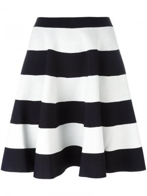 Horizontal stripe skirt Akris Punto. Цвет: белый