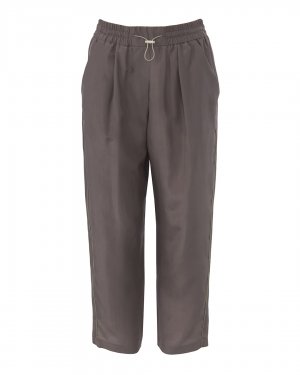 Укороченные брюки ALYSI. Цвет: коричневый