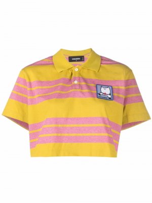 Striped polo shirt Dsquared2. Цвет: желтый