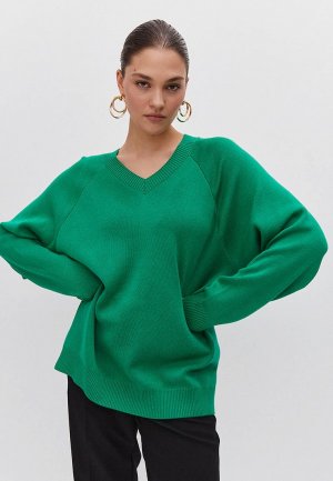 Пуловер 4forms. Цвет: зеленый