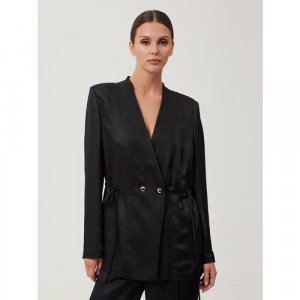 Пиджак , размер 48, черный ELEGANZZA. Цвет: черный/black