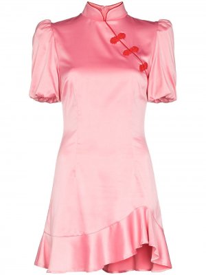 Платье мини Bluebell с короткими рукавами De La Vali. Цвет: розовый