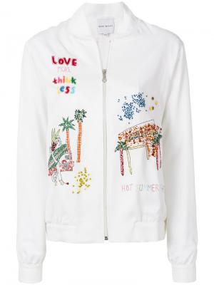 Куртка с декором Venice Beach Mira Mikati. Цвет: белый
