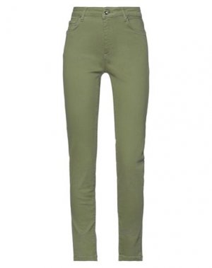 Джинсовые брюки FRACOMINA. Цвет: зеленый-милитари