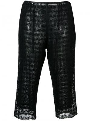 Укороченные брюки с цветочной вышивкой Marc Jacobs
