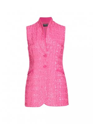 Удлиненный жилет с пайетками Orsolya , цвет spicy pink Chiara Boni La Petite Robe