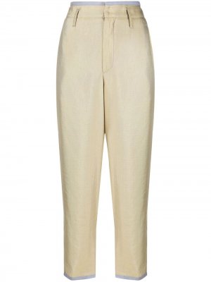 Укороченные брюки с завышенной талией Forte. Цвет: бежевый