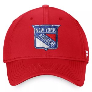 Мужская красная гибкая кепка с фирменным логотипом New York Rangers Core Primary Logo Fanatics