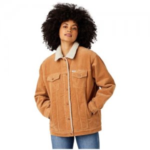 Джинсовая куртка HERITAGE SHERPA JKT Женщины W460UPH20 S Wrangler. Цвет: бежевый