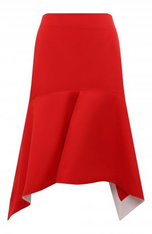 Хлопковая юбка CALVIN KLEIN 205W39NYC. Цвет: красный