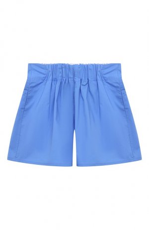 Хлопковые шорты Unlabel. Цвет: голубой