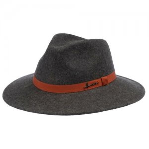 Шляпа федора HERMAN MAC LYS, размер 56. Цвет: серый