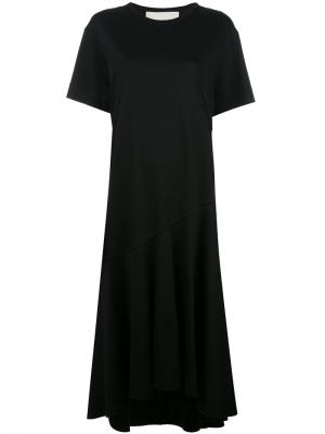 Платье-футболка Cédric Charlier. Цвет: чёрный