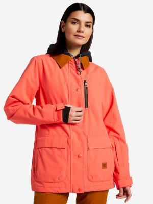 Куртка утепленная женская , Оранжевый, размер 44 DC Shoes. Цвет: оранжевый