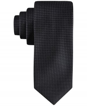 Мужской галстук цвета индиго с узором «гусиные лапки» Calvin Klein