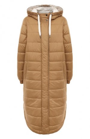 Утепленная куртка Brunello Cucinelli. Цвет: коричневый