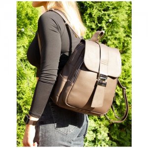 Рюкзак женский BITEX 28-60 коричневая экокожа. Цвет: коричневый