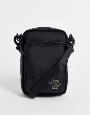 Черная сумка через плечо с логотипом-зеброй -Черный PS Paul Smith