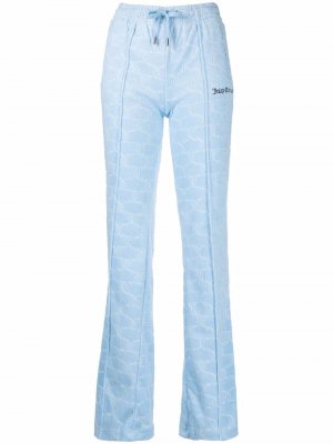 Спортивные брюки с логотипом Juicy Couture. Цвет: синий