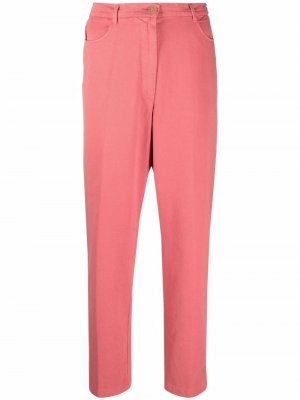 Зауженные брюки с эластичным поясом Forte. Цвет: розовый