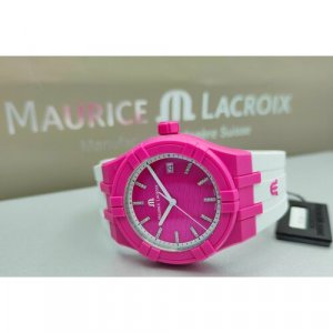 Наручные часы AI2008-FFFF1-3A0-0, розовый, фуксия Maurice Lacroix. Цвет: фуксия/белый