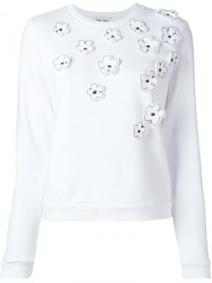 Flower appliqué sweatshirt Jimi Roos. Цвет: белый