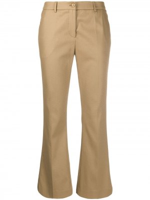Укороченные расклешенные брюки Jaine Pt01. Цвет: коричневый