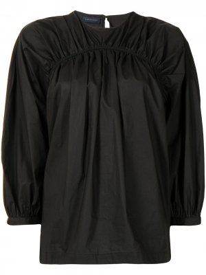 Блузка со сборками Eudon Choi. Цвет: черный