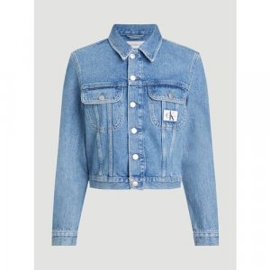 Джинсовая куртка , размер M, синий Calvin Klein Jeans. Цвет: синий