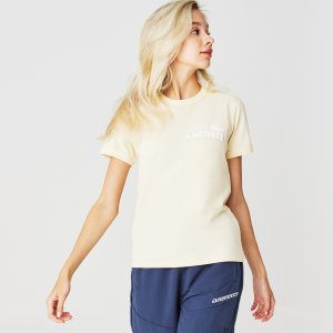 Футболки Женская футболка Slim Fit из органического хлопка Lacoste. Цвет: жёлтый