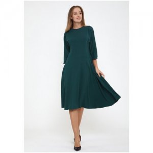 Платье , размер 44, зеленый Мадам Т. Цвет: черный